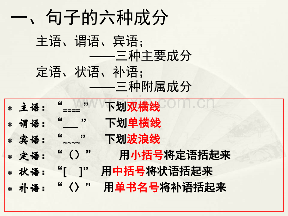 2016部编人教版语文句子成分分析自动保存的.pptx_第2页