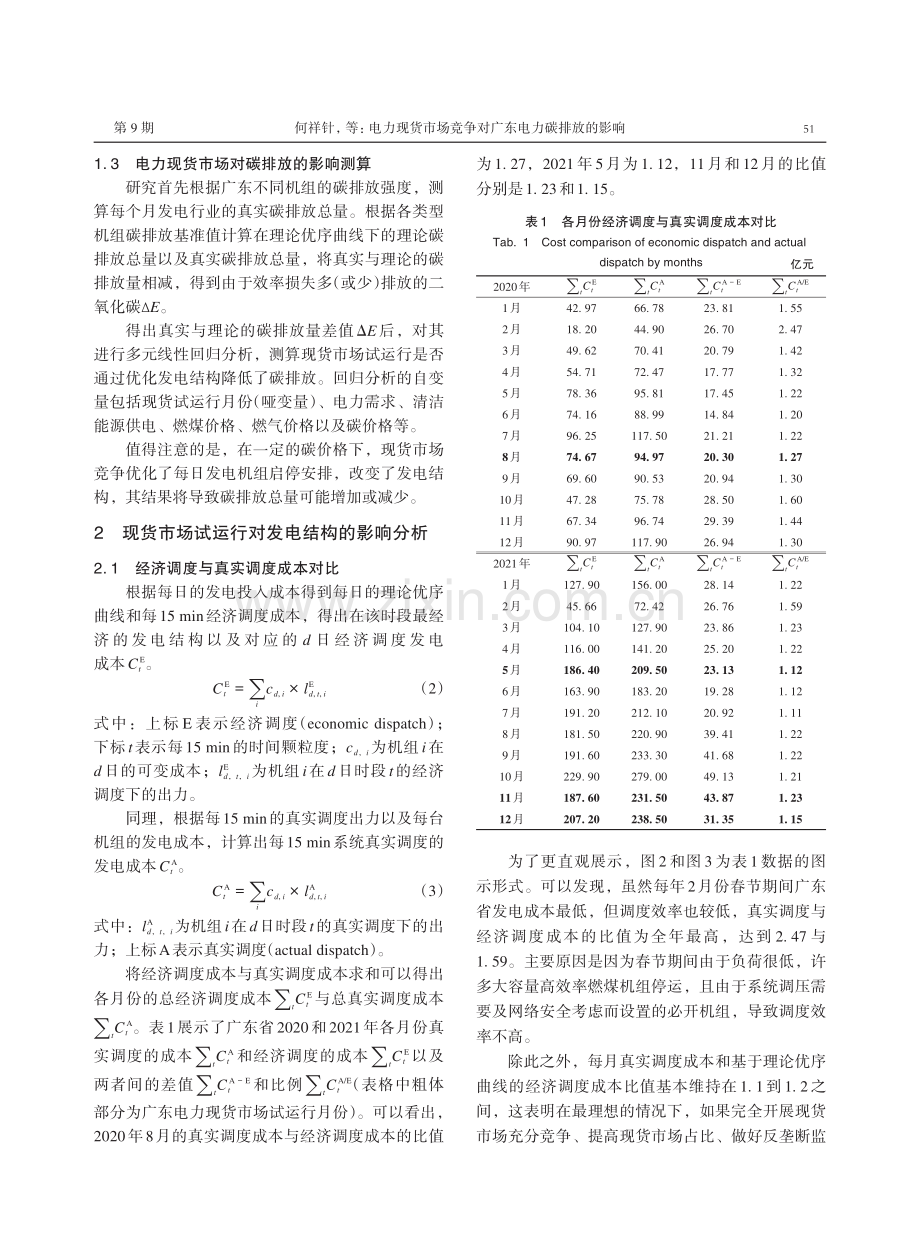 电力现货市场竞争对广东电力碳排放的影响.pdf_第3页