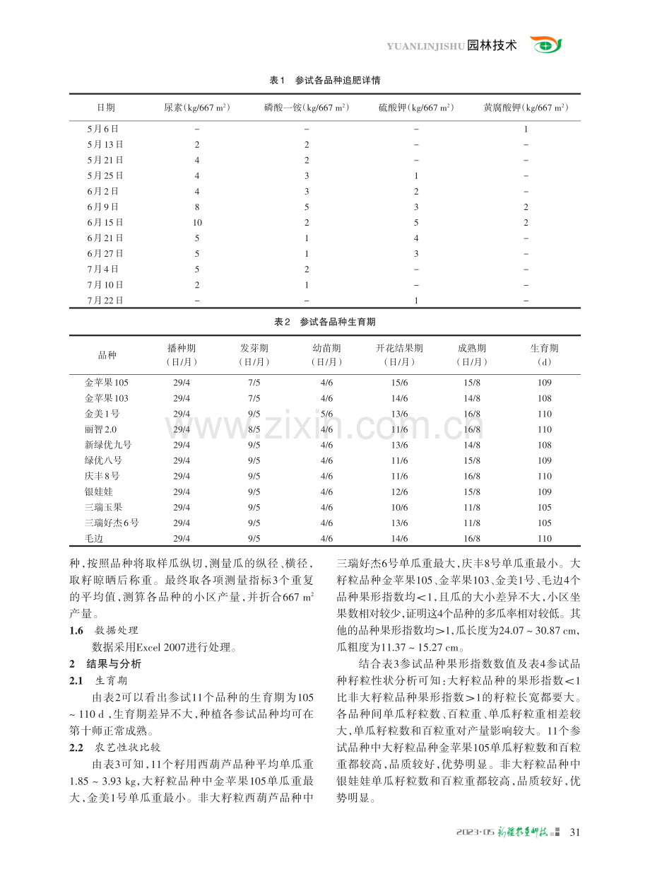 第十师籽用西葫芦品种比较试验.pdf_第2页