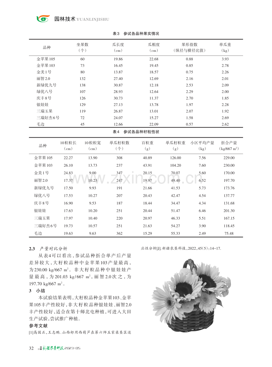 第十师籽用西葫芦品种比较试验.pdf_第3页