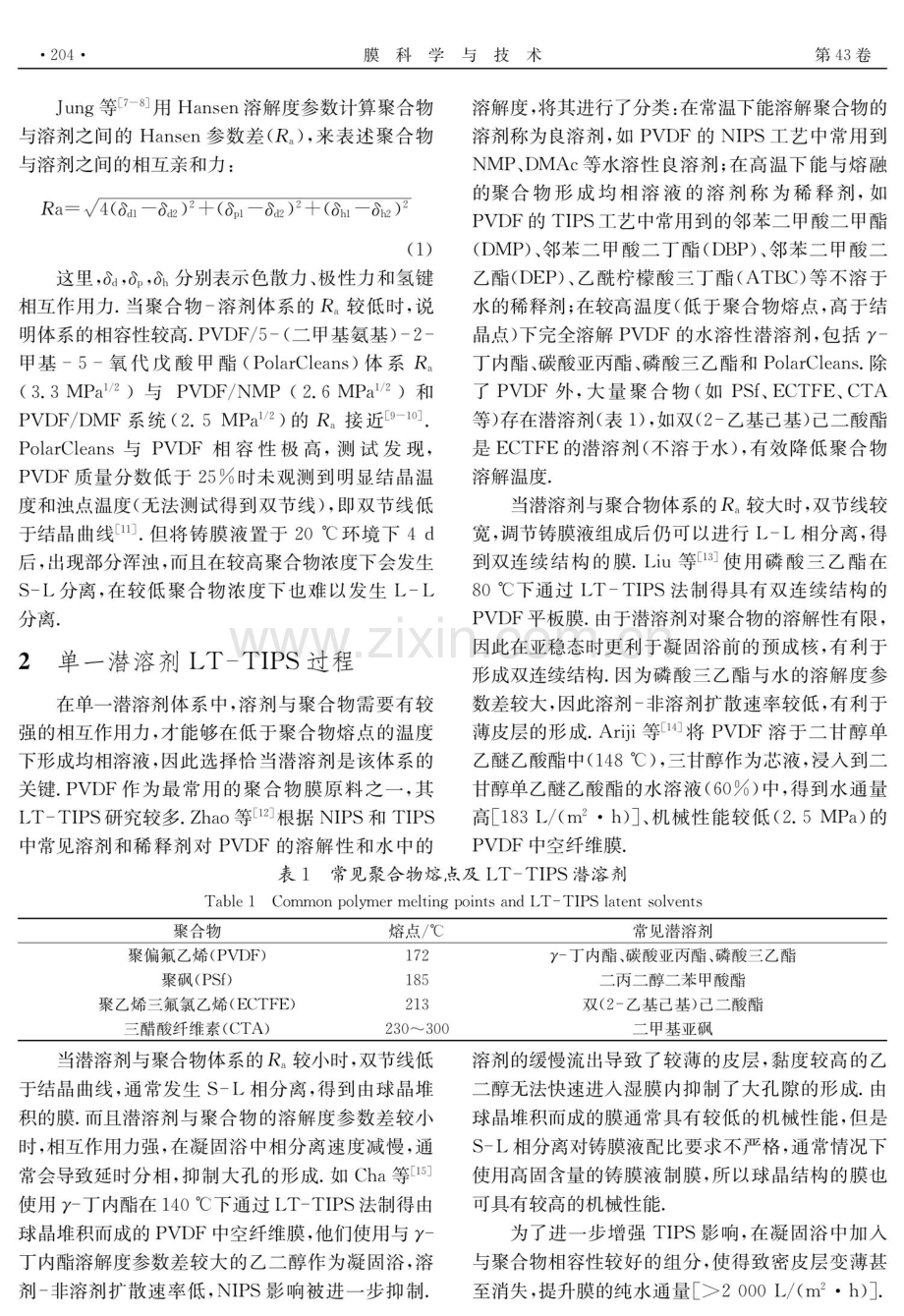 低温热致相分离制膜方法研究进展.pdf_第3页