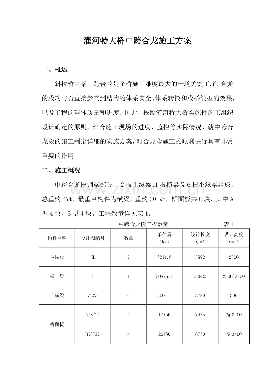 灌河特大桥主梁中跨合龙施工方案.docx_第2页