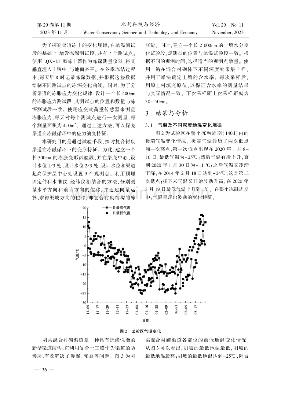 冻胀对混合衬砌型梯形渠道的影响.pdf_第3页