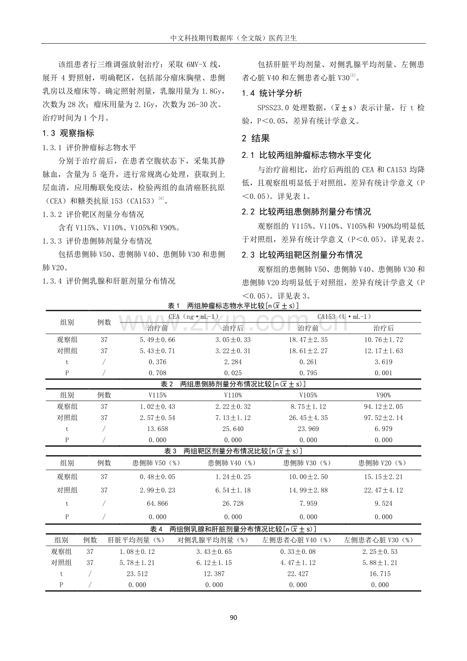 对比分析三维适形与三维调强放射治疗乳腺癌保乳术后的临床疗效.pdf_第2页