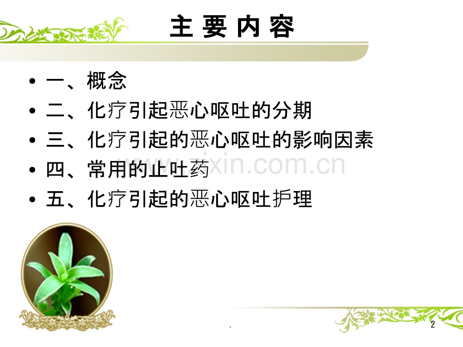 化疗引起的恶心呕吐的护理.ppt_第2页