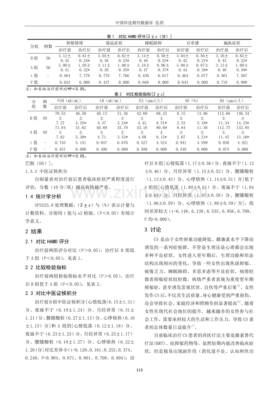 定经汤加味联合针灸治疗肾虚肝郁型更年期综合征抑郁症状的临床研究.pdf_第2页