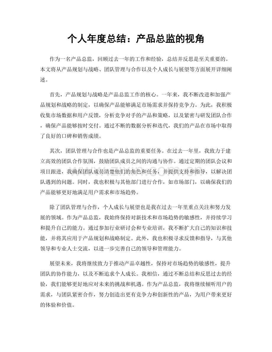 个人年度总结：产品总监的视角.docx_第1页