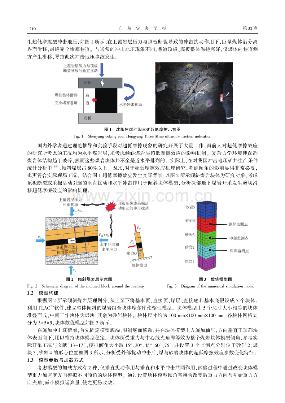 动载扰动下倾斜煤岩组合块体超低摩擦效应研究.pdf_第3页