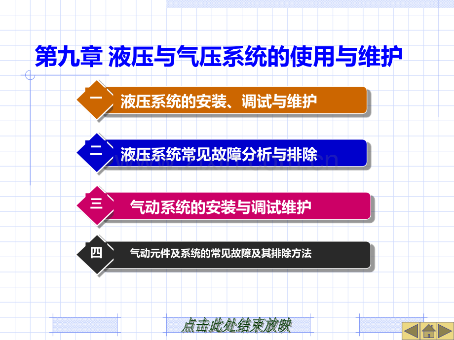 九-液压与气压系统的使用与维护.ppt_第1页