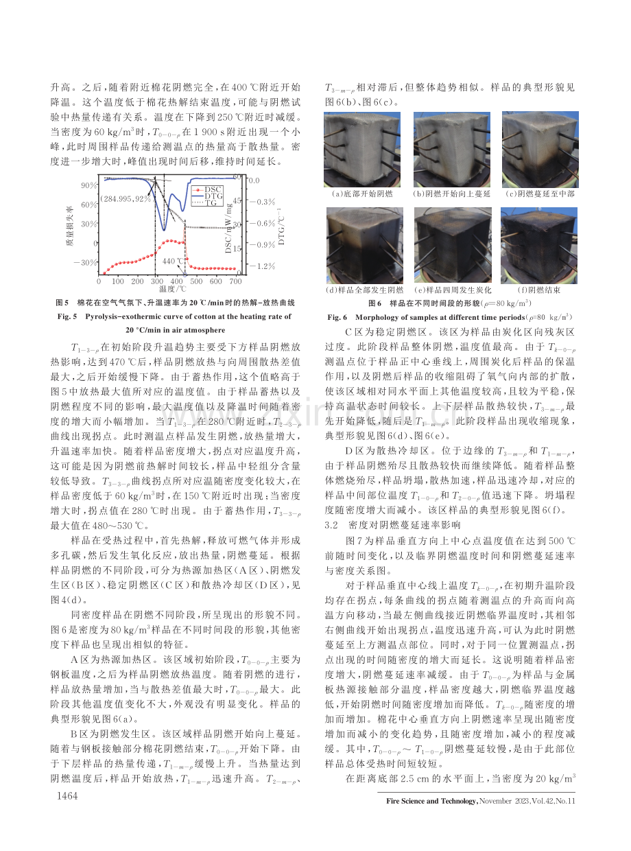 堆积密度对棉花阴燃特性及残留物形貌的影响研究.pdf_第3页