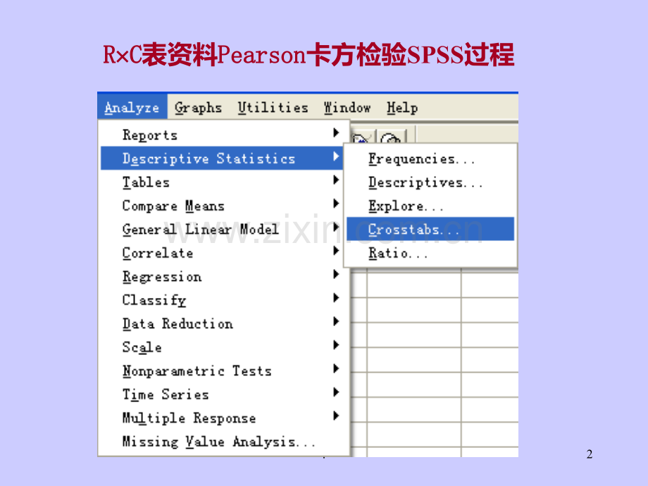 卡方检验与秩和检验的SPSS操作过程.ppt_第2页