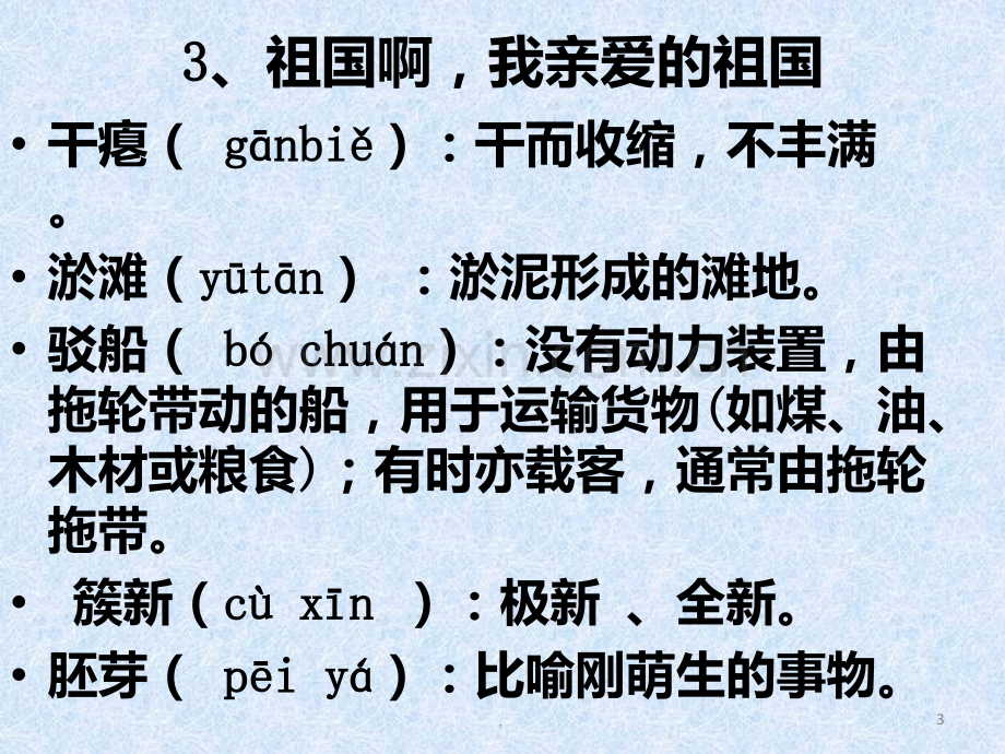 九级下册课后词语注音解释.ppt_第3页