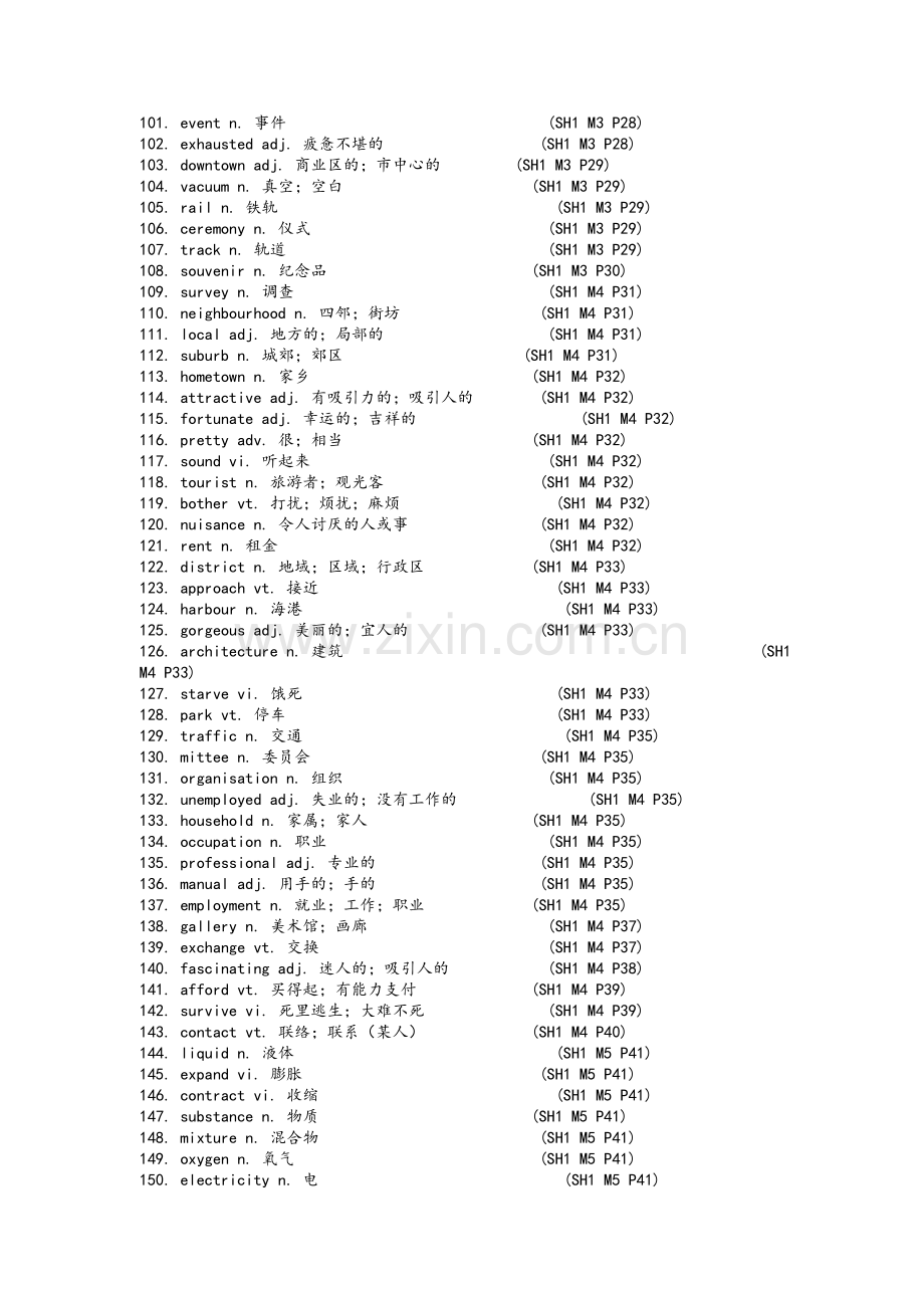 高中英语外研版必修一单词表.doc_第3页