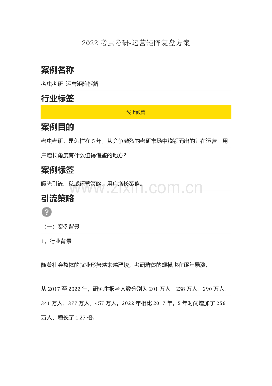 2022考虫考研-运营矩阵复盘.pdf_第1页