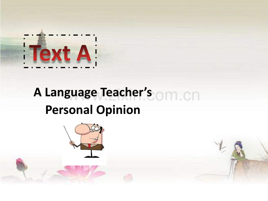 Text-A-A-Language-Teacher27s-Personal-Opinion-PPT.ppt_第1页