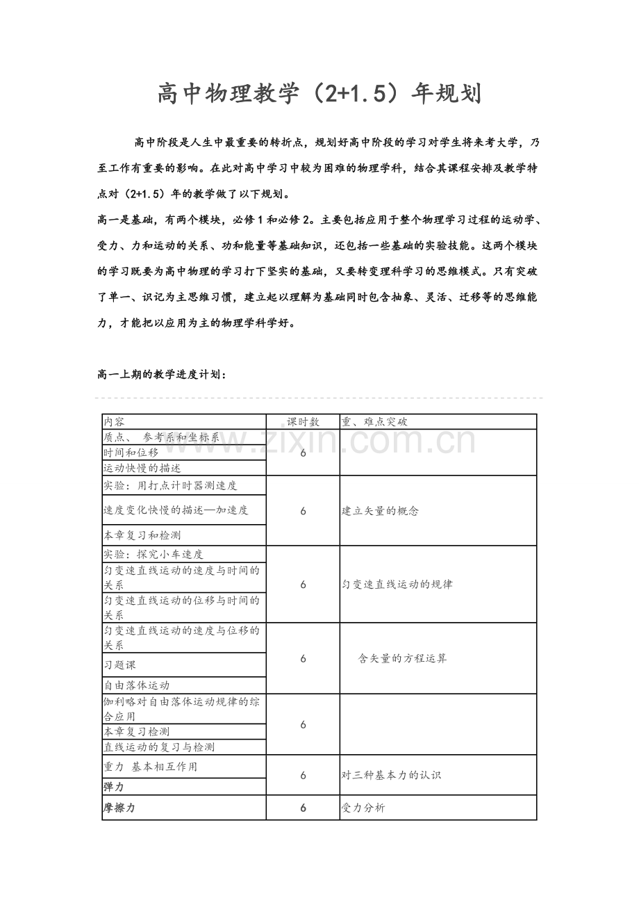 高中物理课时安排.doc_第1页