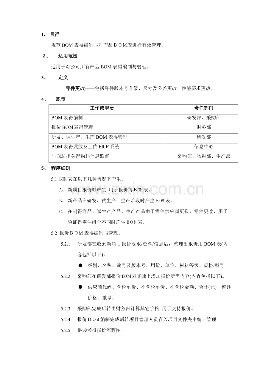 BOM表编制与管理指导书.doc_第1页