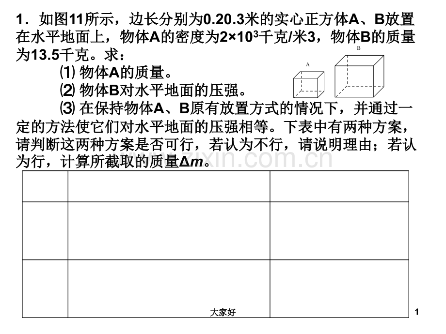 中考物理压强变化量计算题.ppt_第1页