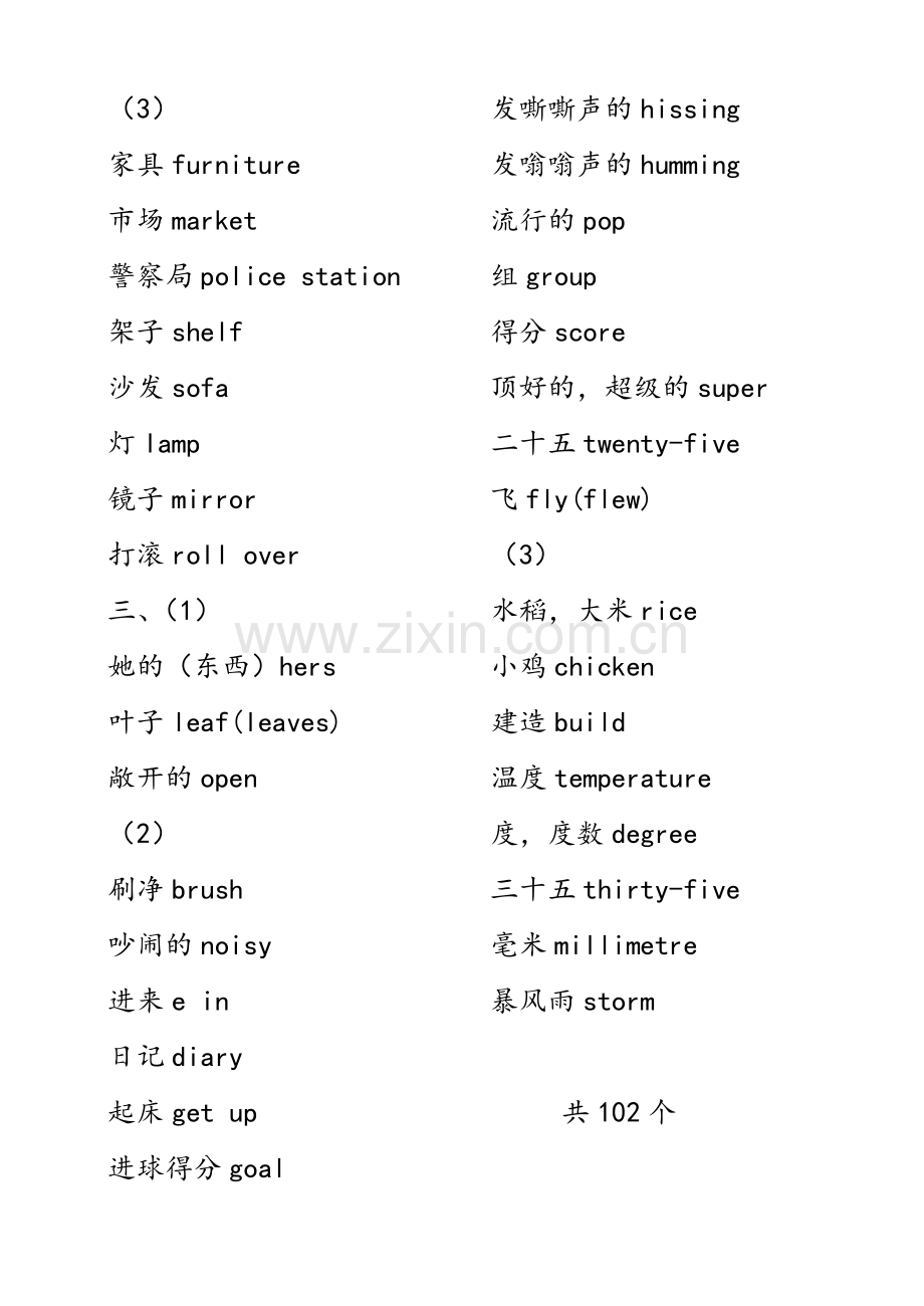 五年级下册单词、课文中译英(上海版牛津英语).doc_第3页