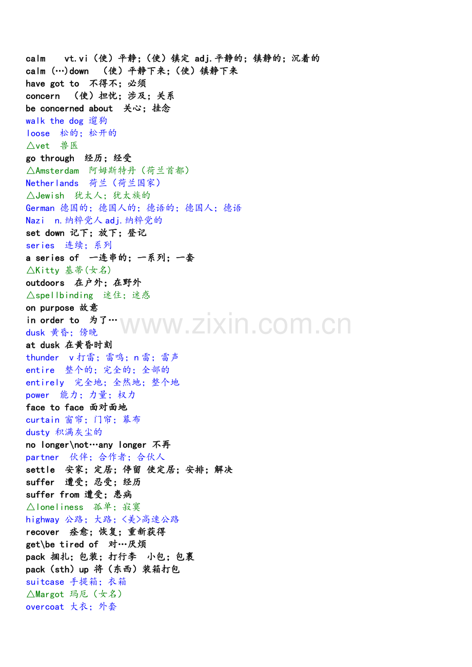 高中英语必修1至5选修6-8词汇大全-人教版.doc_第3页