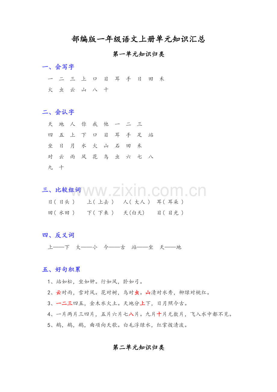 部编版版一年级上册日积月累.doc_第1页