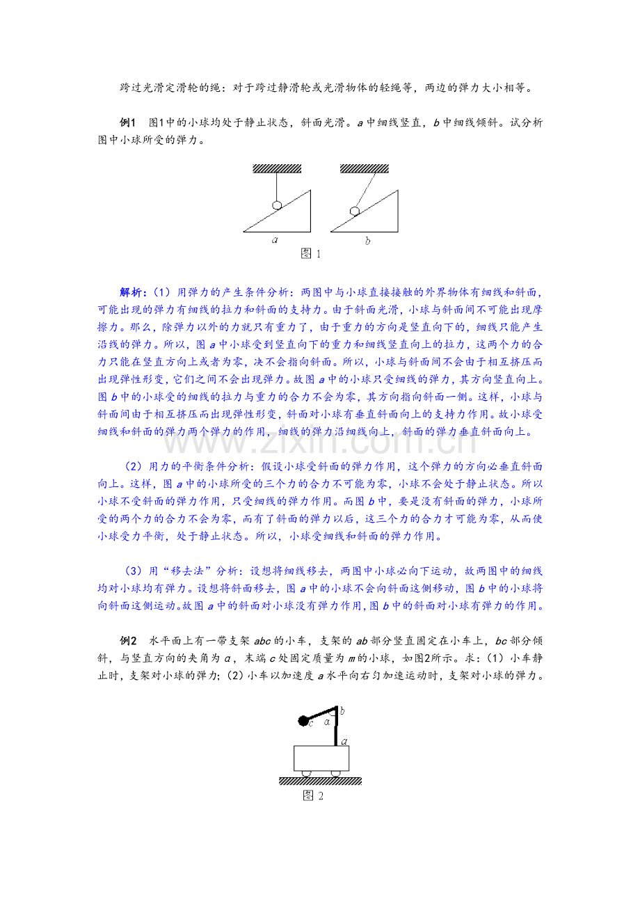 高一物理必修一如何分析弹力和摩擦力.doc_第2页