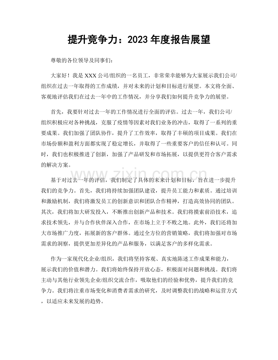 提升竞争力：2023年度报告展望.docx_第1页