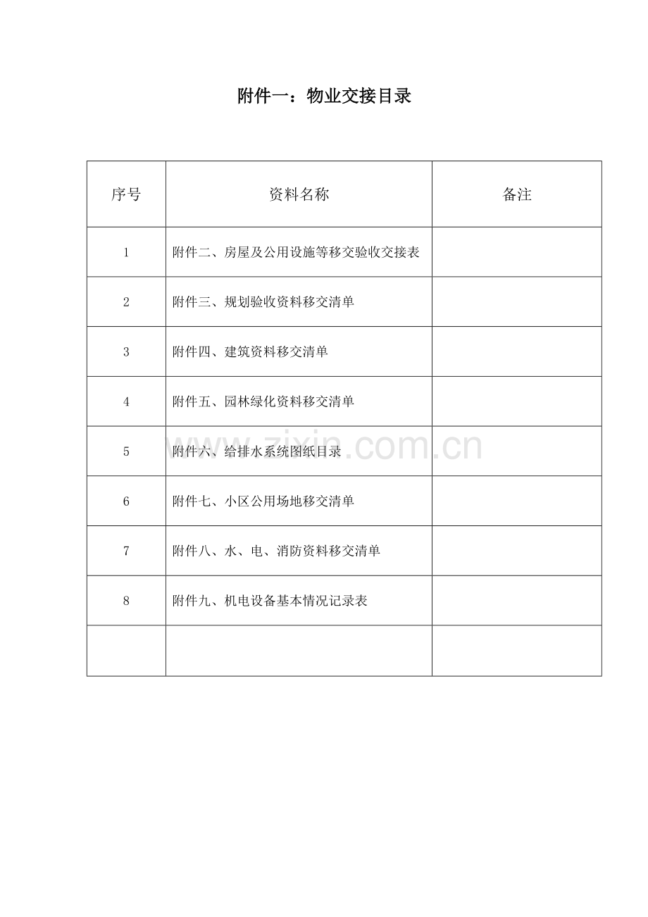 物业移交单.doc_第2页