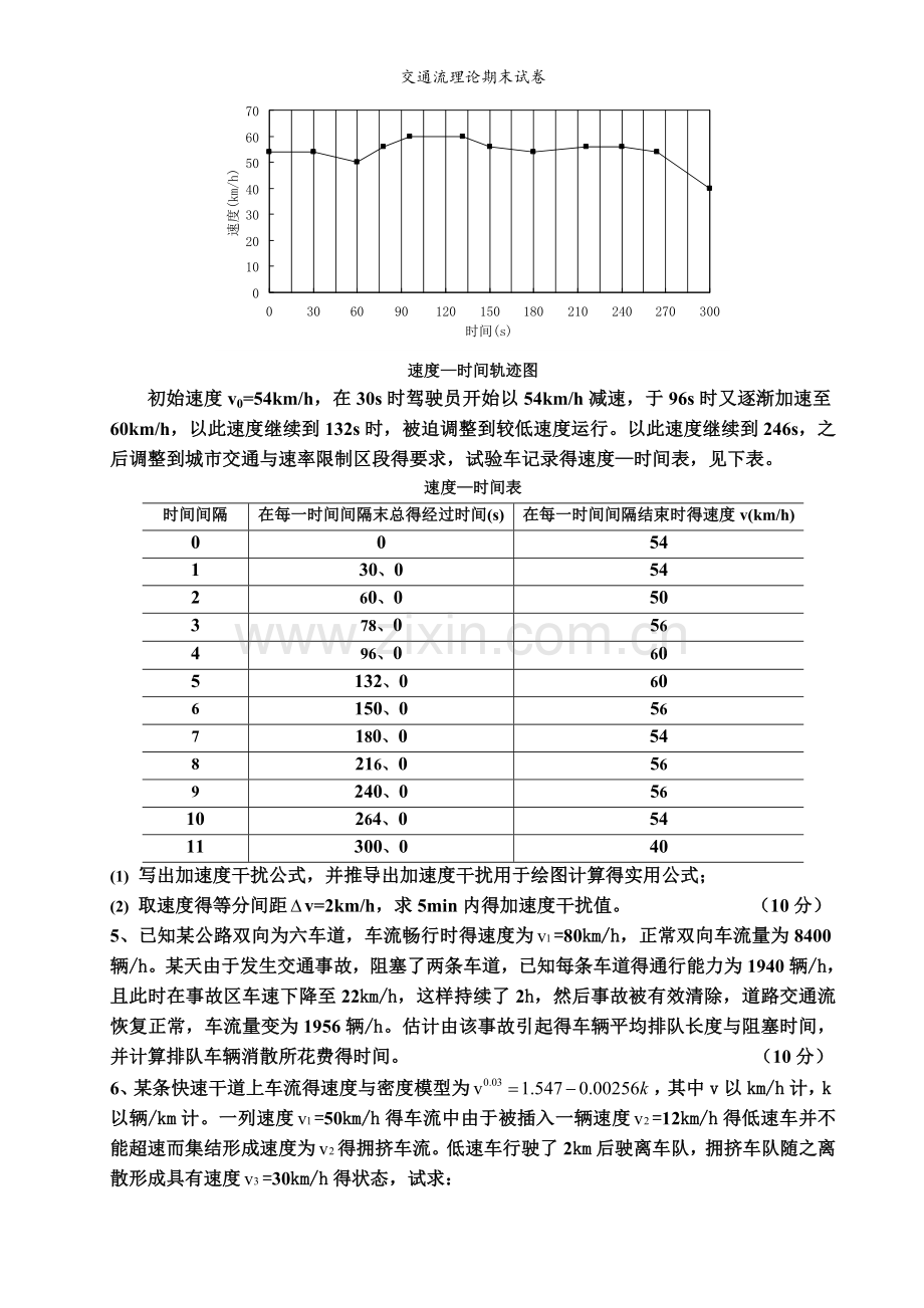 交通流理论期末试卷.doc_第2页