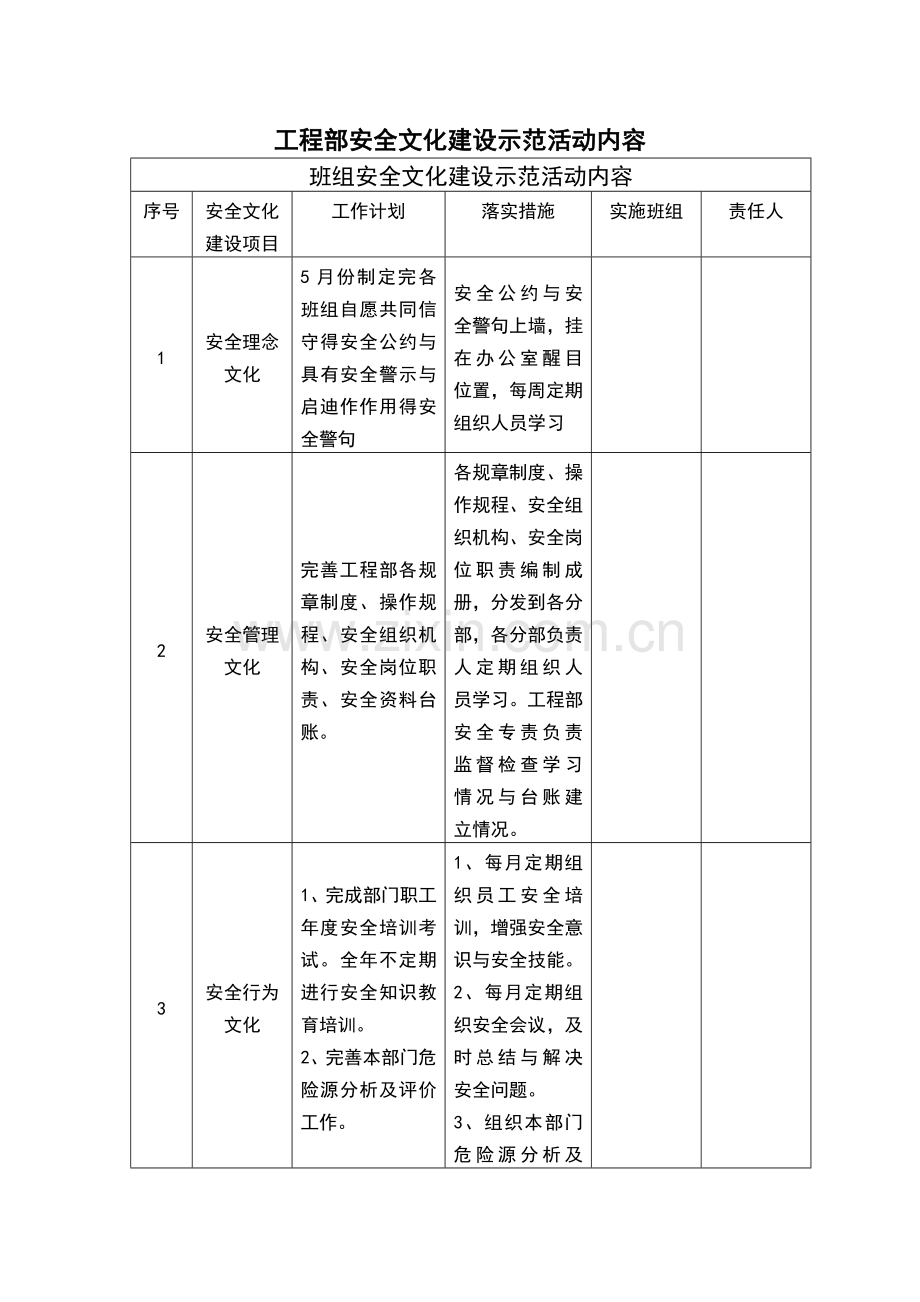 班组安全文化建设活动内容.doc_第1页