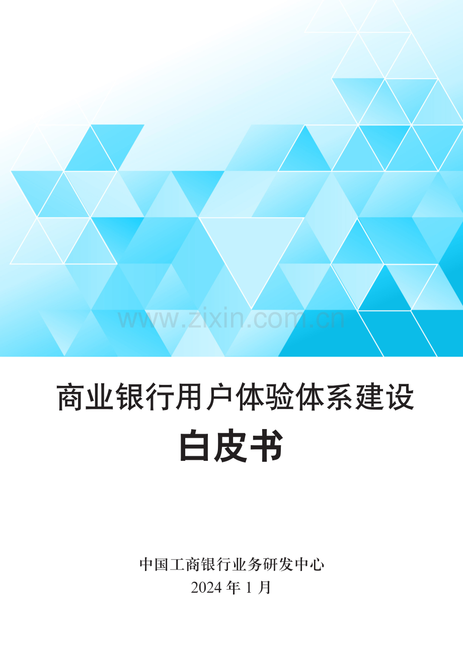 商业银行用户体验体系建设白皮书 2024.pdf_第1页