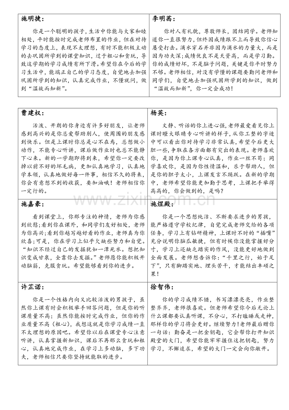 五年级学生期末评语.doc_第2页