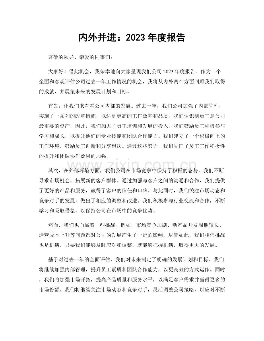 内外并进：2023年度报告.docx_第1页