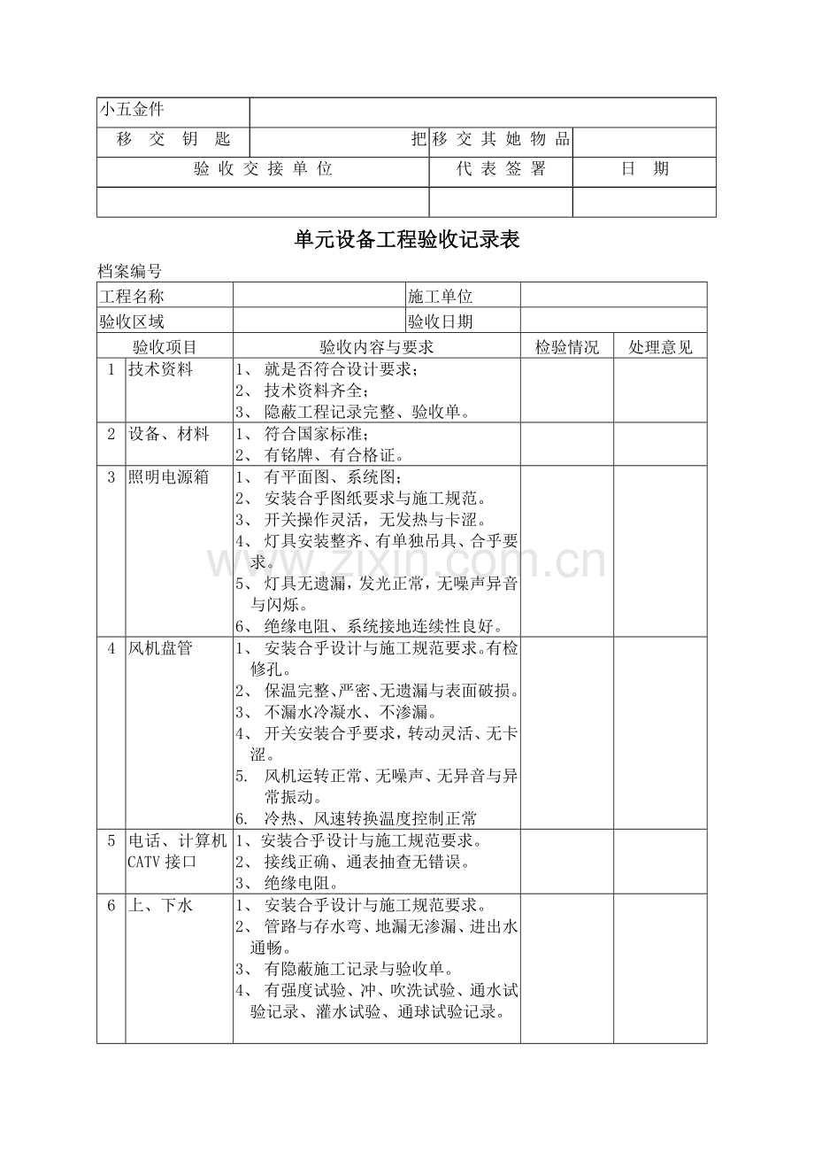 办公楼验收交接表.doc_第3页