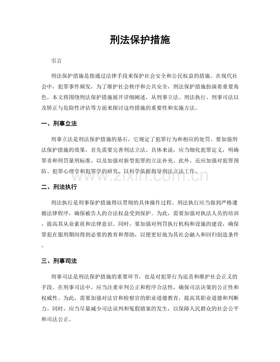 刑法保护措施.docx_第1页