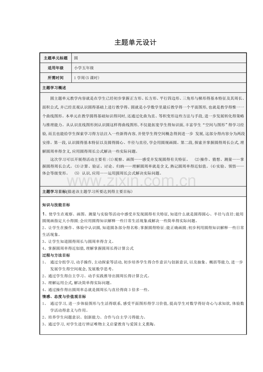 《圆》设计及思维导图.doc_第1页