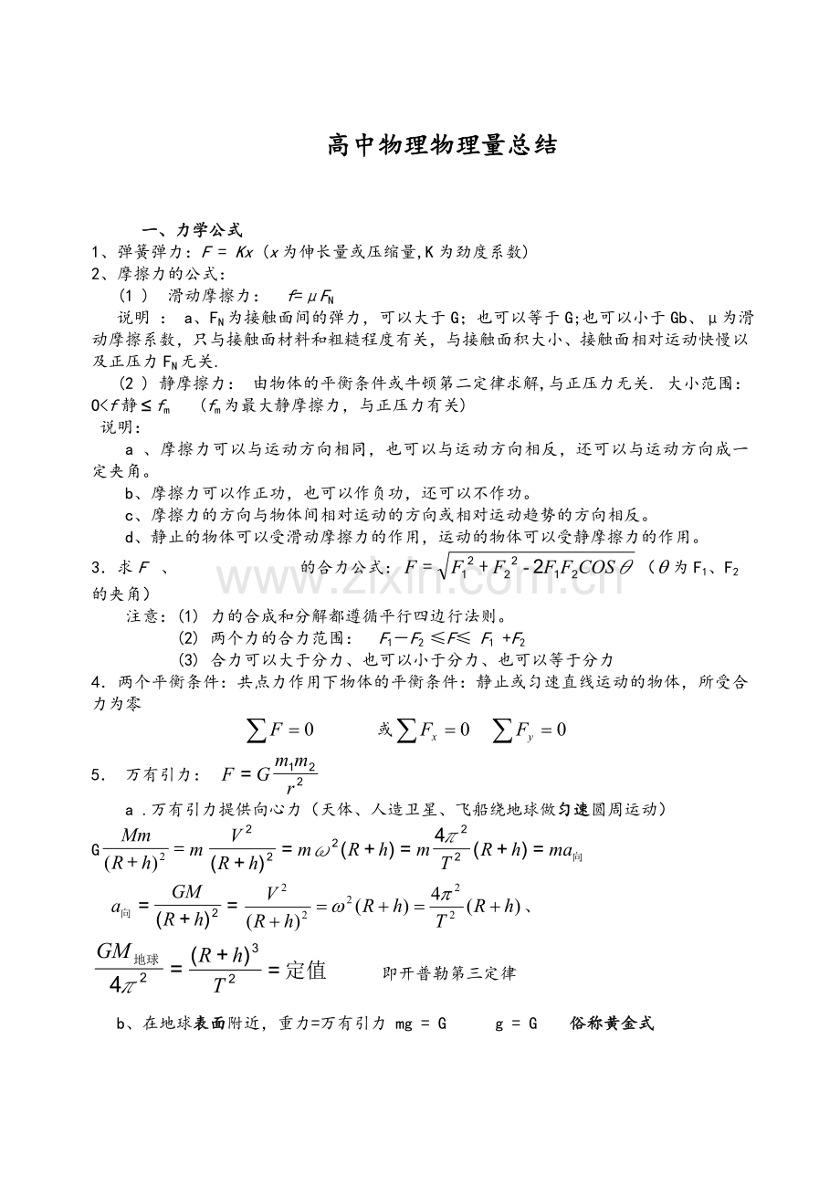 高中物理常见物理量.doc_第1页