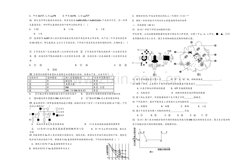 高三期中考试生物试题.doc_第3页