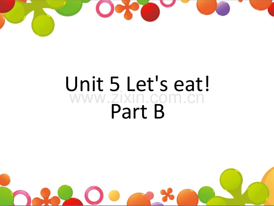 pep小学英语三年级上册Unit5Let'seatPartB1.pptx_第1页