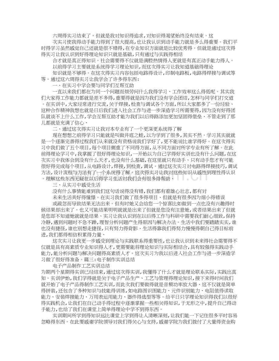 电子实训报告总结.doc_第2页