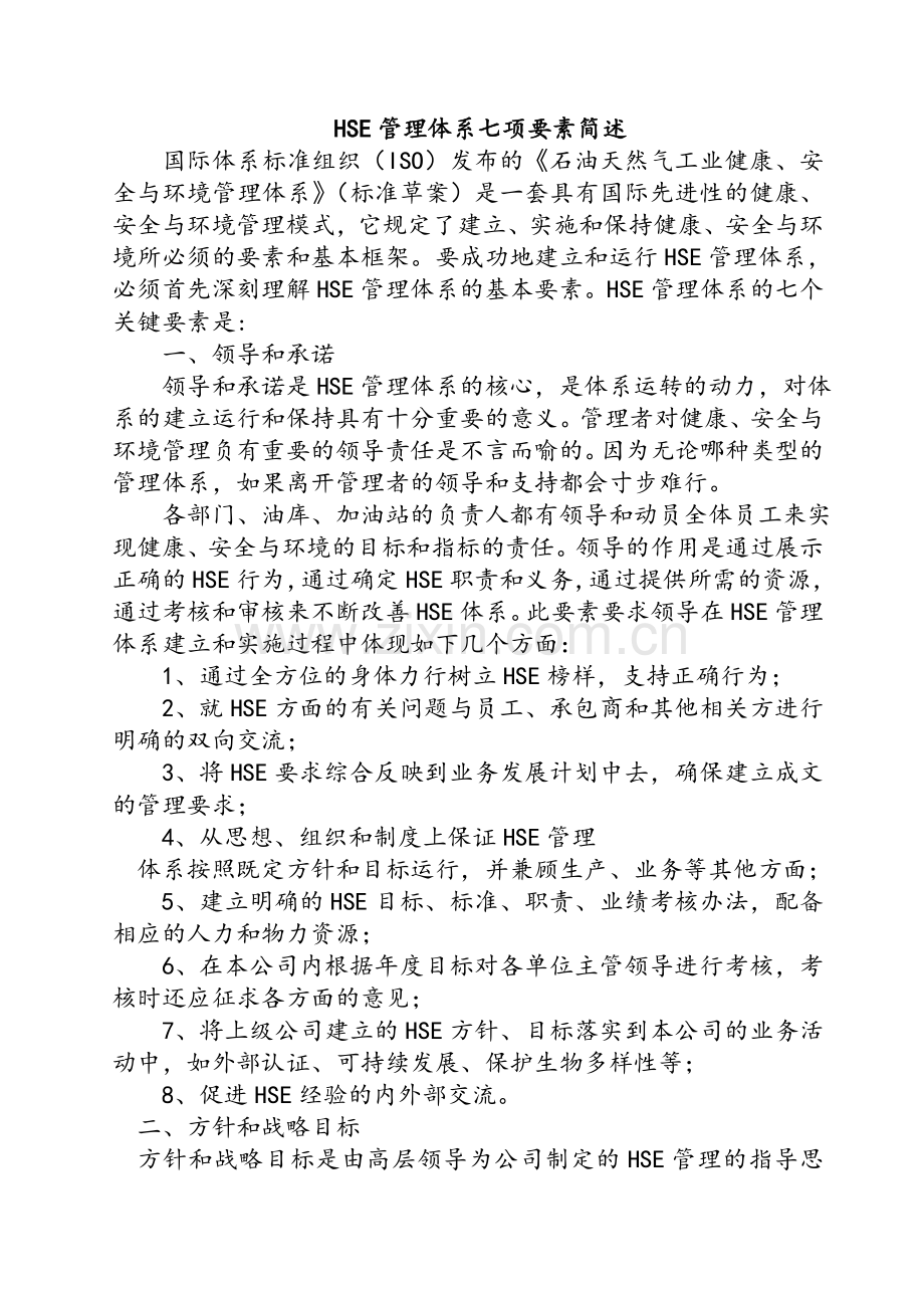 HSE管理体系七项要素.doc_第1页