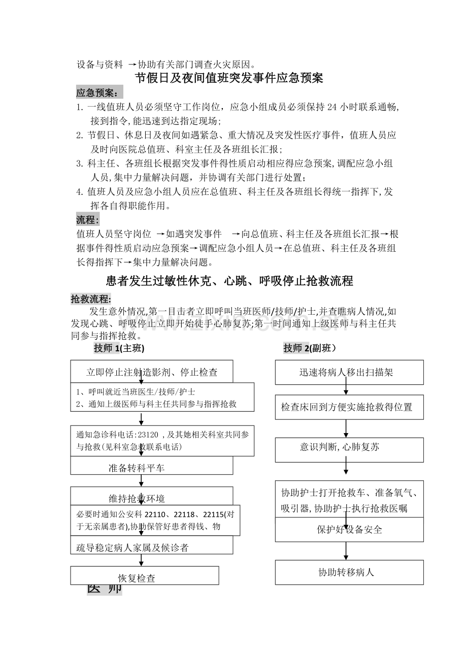 放射影像科应急预案及流程.doc_第3页