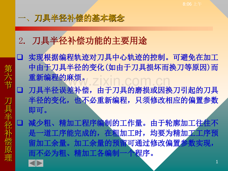 第三章插补计算原理刀具半径补偿与速度控制4.pptx_第1页