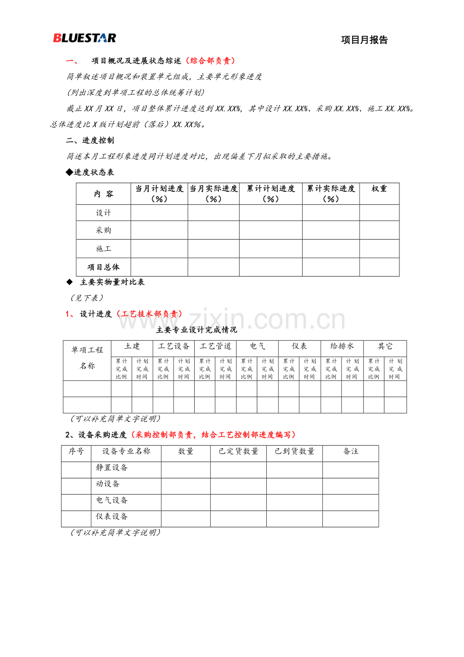 项目月报模版格式.doc_第3页