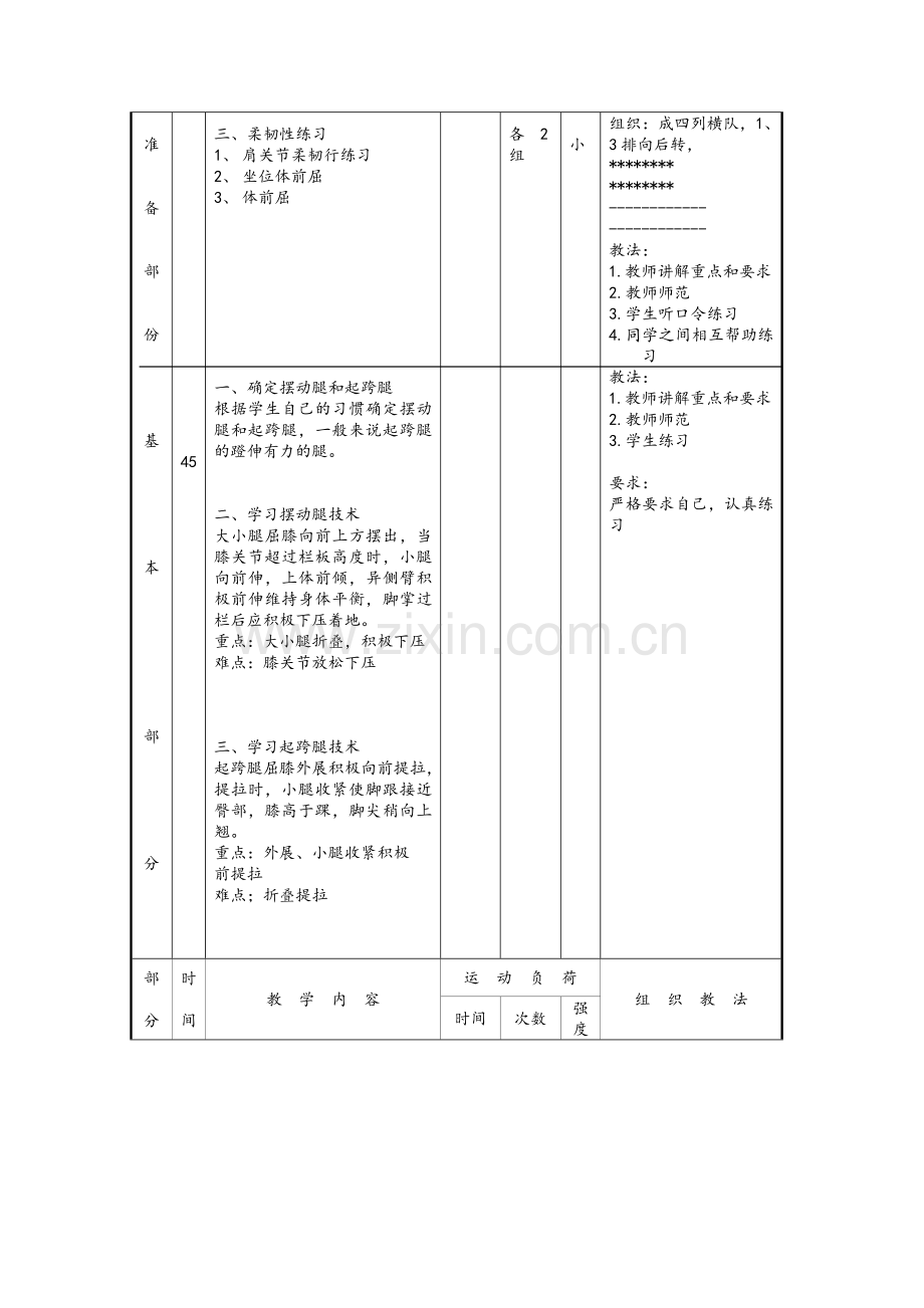 高中体育课田径教案.doc_第2页