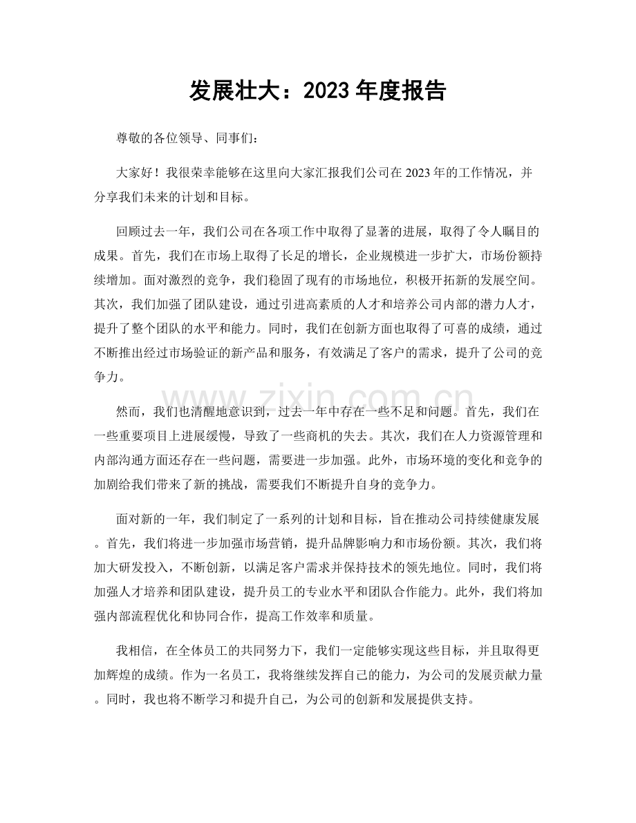 发展壮大：2023年度报告.docx_第1页