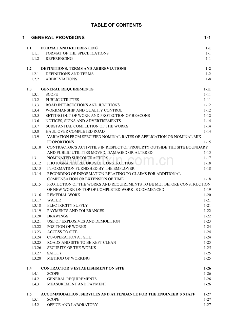 建筑工程技术规范英文版TechnicalSpecifications.docx_第2页