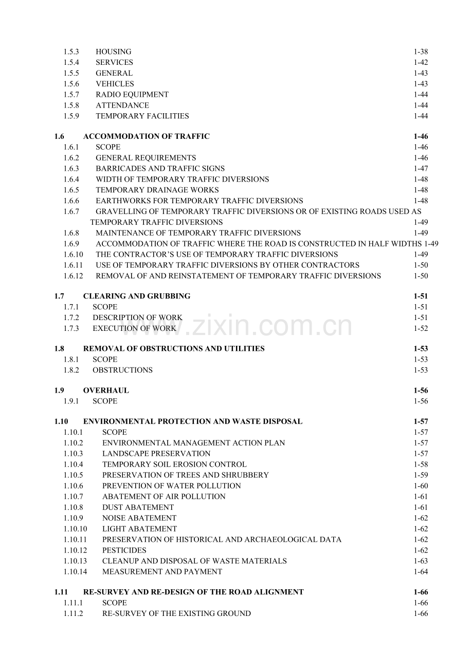 建筑工程技术规范英文版TechnicalSpecifications.docx_第3页