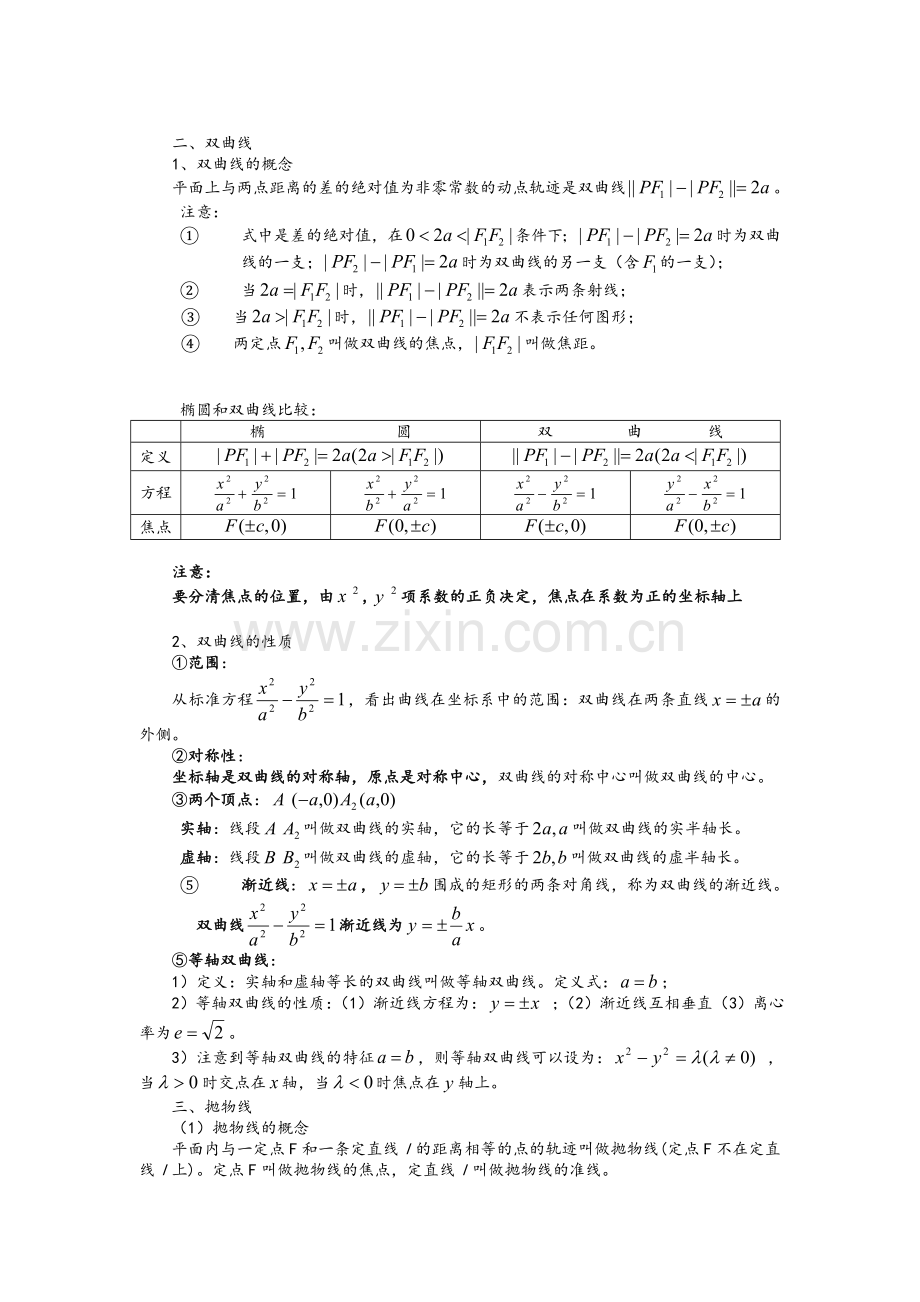 高二圆锥曲线知识点总结与例题.doc_第2页