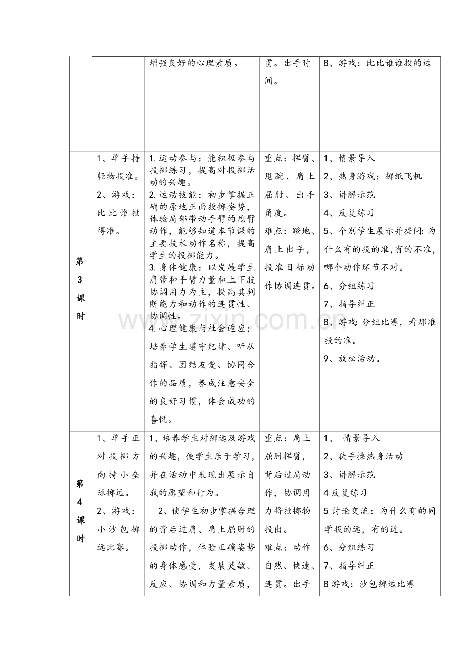 体育投掷单元教学计划.doc_第3页